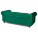 Velvet Chesterfield Sofa Suite - Green-Bargainia.com