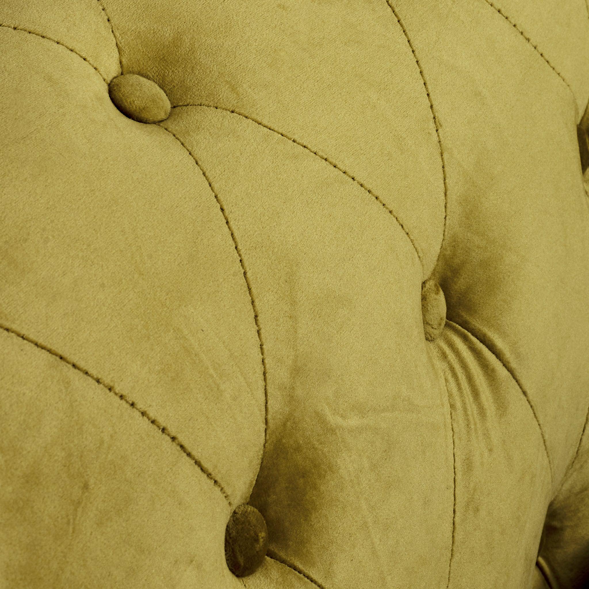 Velvet Chesterfield Sofa Suite - Gold-Bargainia.com