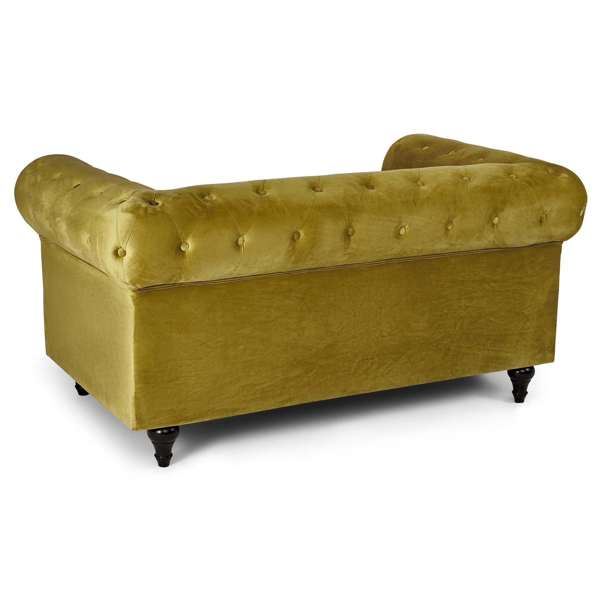 Velvet Chesterfield Sofa Suite - Gold-Bargainia.com