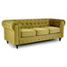 Velvet Chesterfield Sofa Suite - Gold-Bargainia.com