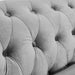 Velvet Chesterfield Sofa Suite - Grey-Bargainia.com