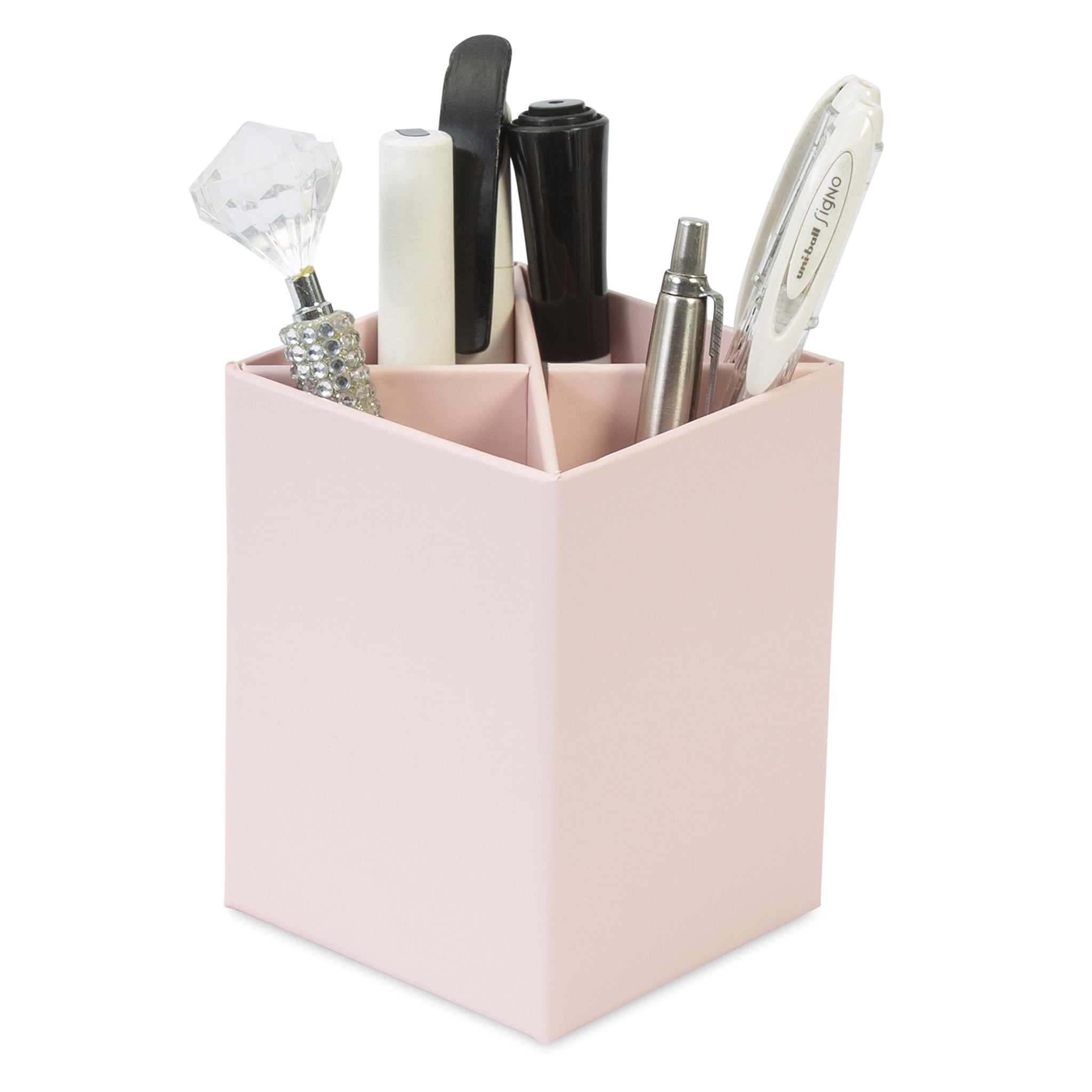 Desk Organiser Set - Pink - 4 Pcs-8718964077458-Bargainia.com