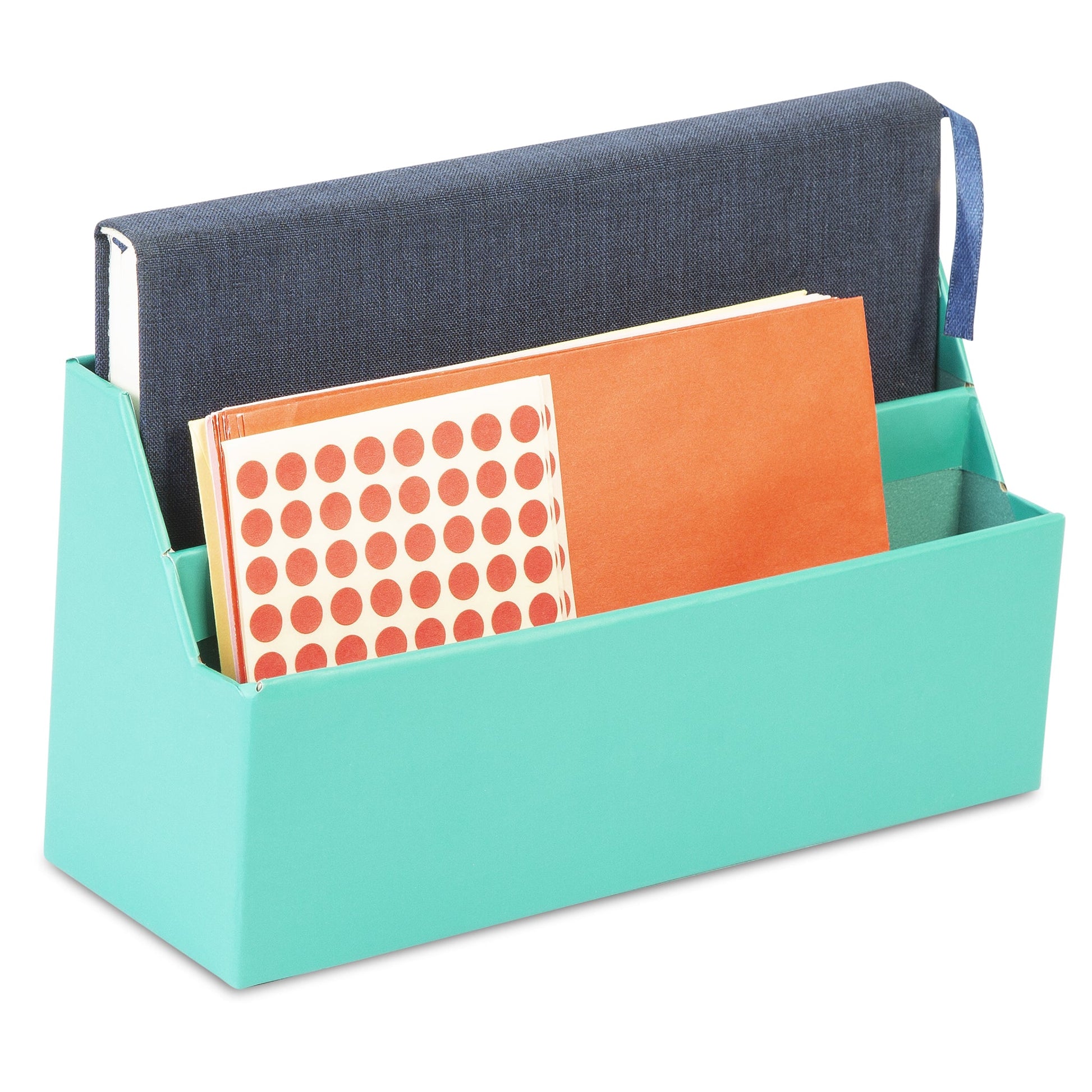 Desk Organiser Set - Teal - 4 Pcs-8718964077434-Bargainia.com