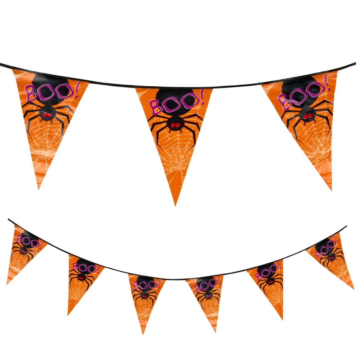 Orange Boo Spider Halloween Bunting - 6M