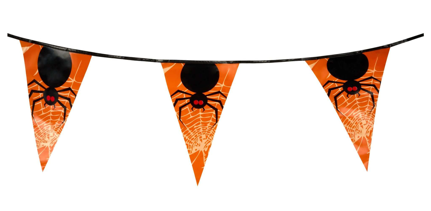 Orange Spider Halloween Bunting - 6M