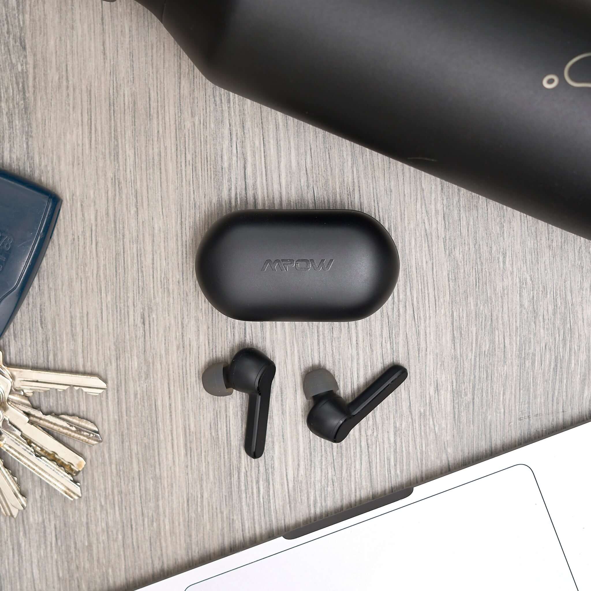 Mpow Mbits S True Wireless Bluetooth Earbuds Headphones Black-Bargainia.com