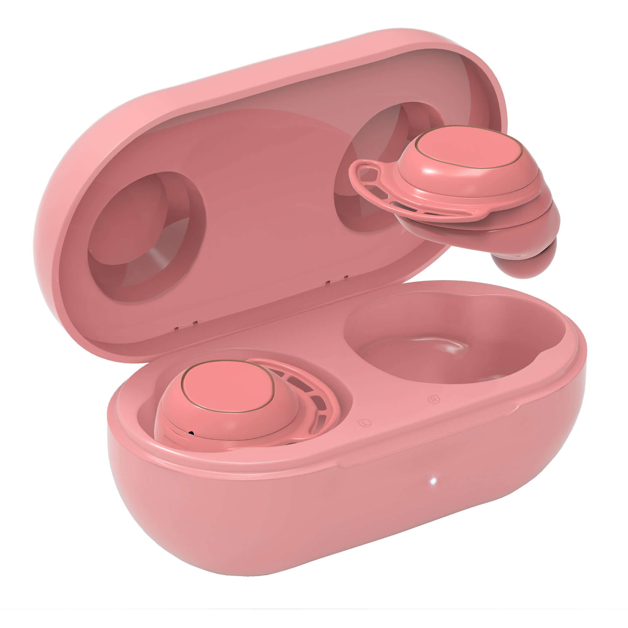 Shedirmuc Wireless Waterproof Bluetooth Earbuds Headphones Pink-Bargainia.com