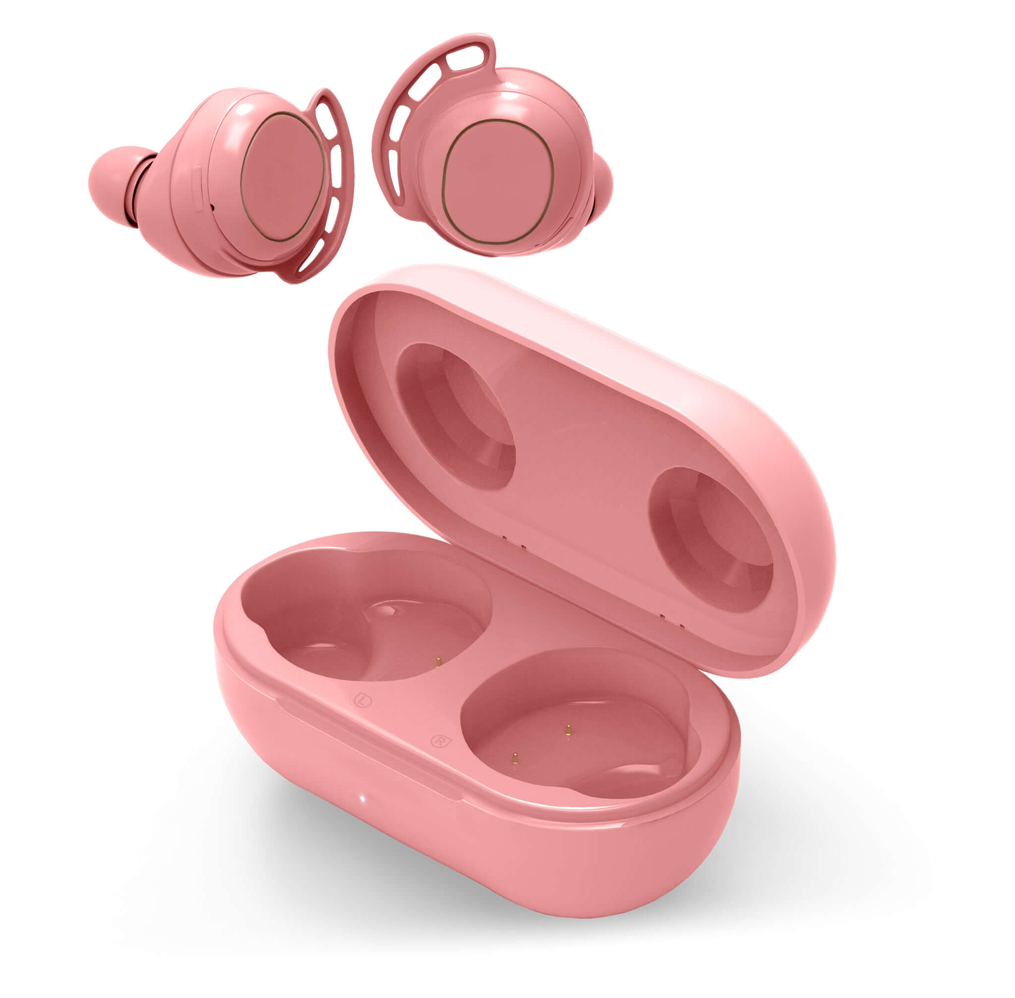 Shedirmuc Wireless Waterproof Bluetooth Earbuds Headphones Pink-Bargainia.com