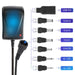 ACDC power supply multi adapter with 7 changeable heads with sizees