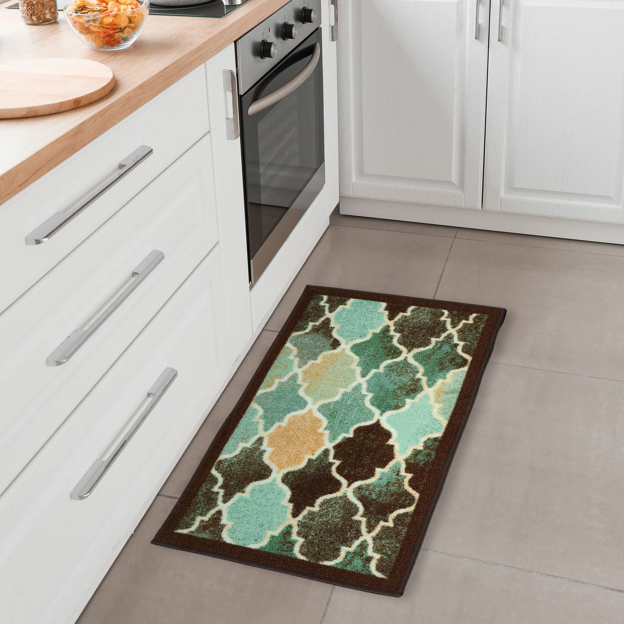 Teal Stair Runner / Kitchen Non-Slip Mat - Decor (Custom Sizes Available)-Bargainia.com