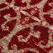 Hard Wearing Non-Slip Kitchen Runner Mat - Red Filigree-Bargainia.com