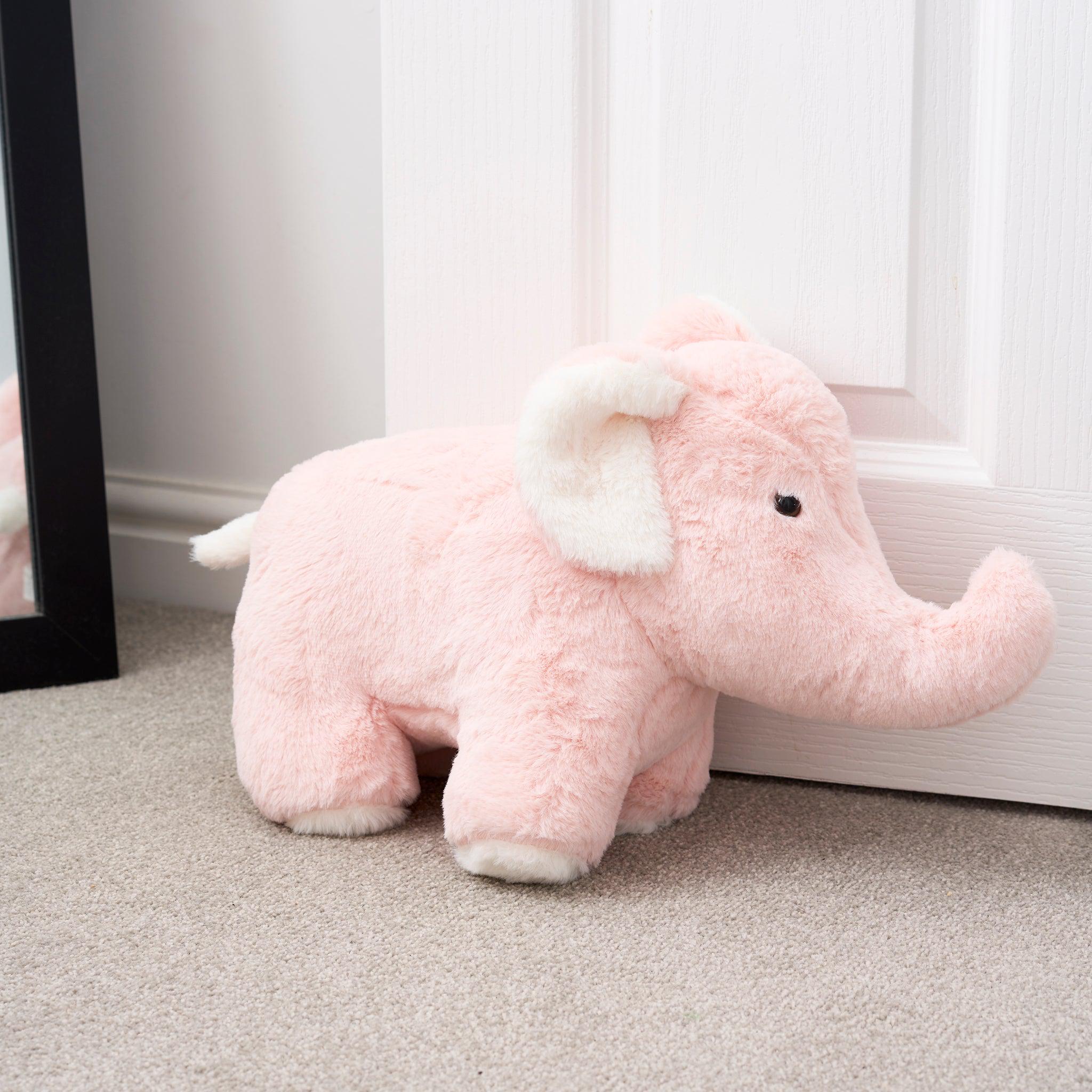 Large Pink "Ellie" Elephant Door Stop - 47cm-5010792441092-Bargainia.com