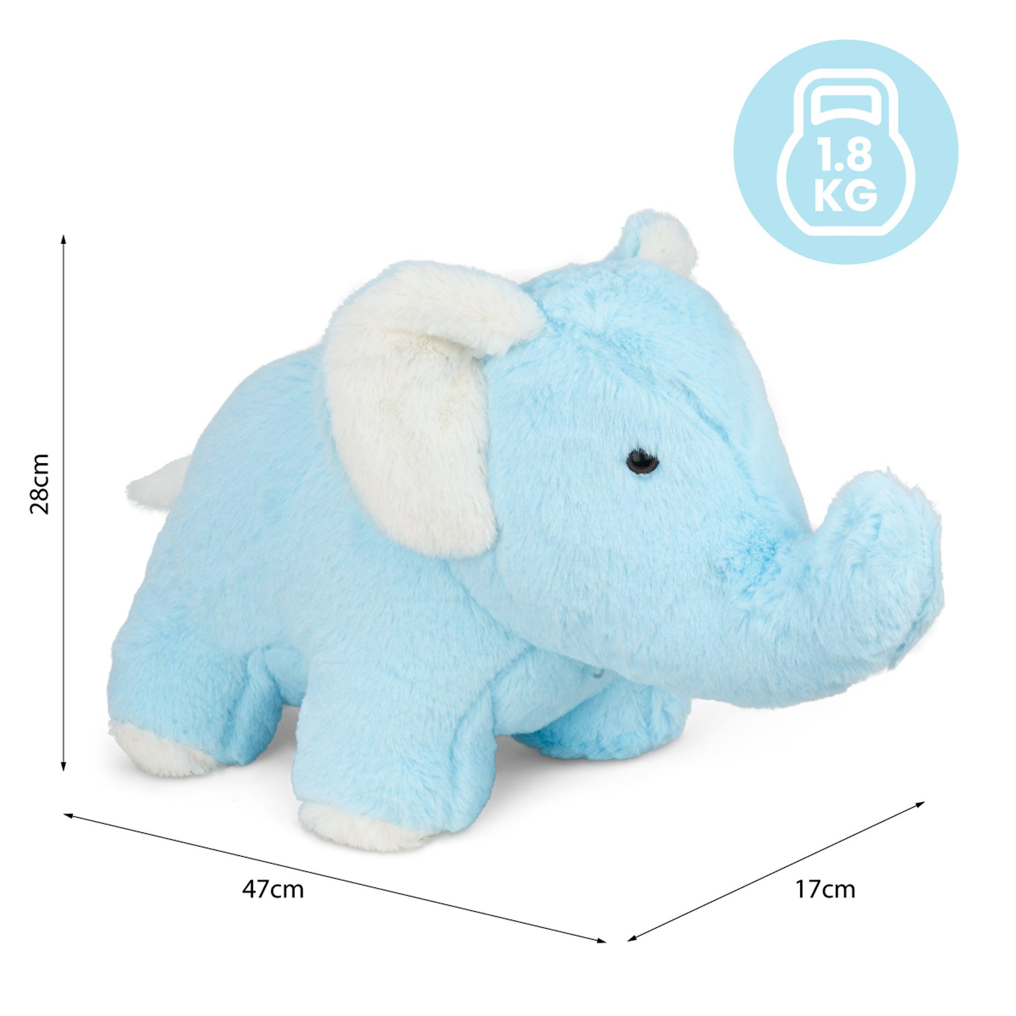 Large Blue "Elliot" Elephant Door Stop - 47cm-5010792441108-Bargainia.com