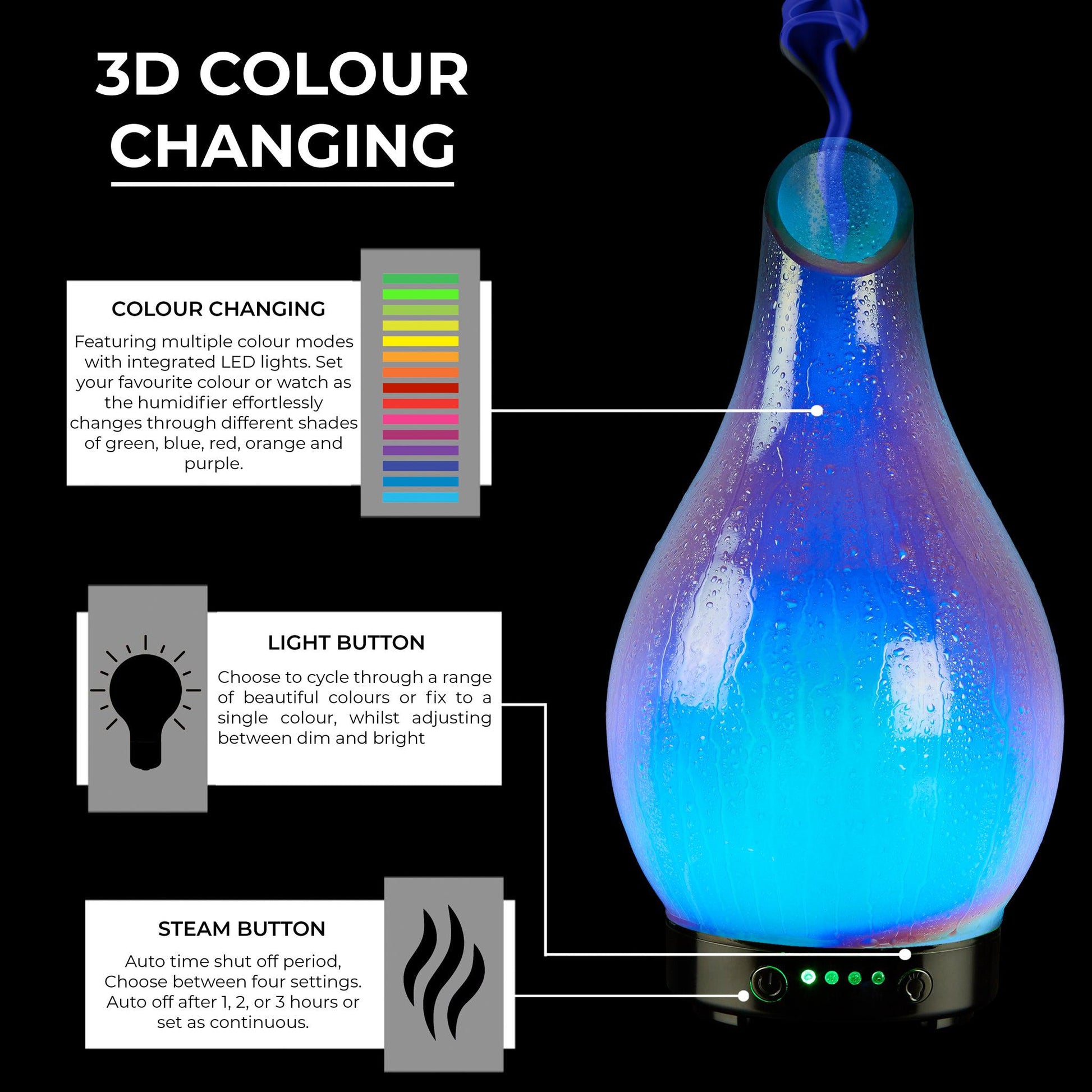 Desire Blue Supernova Colour Changing Aroma Humidifier-5010792466088-Bargainia.com