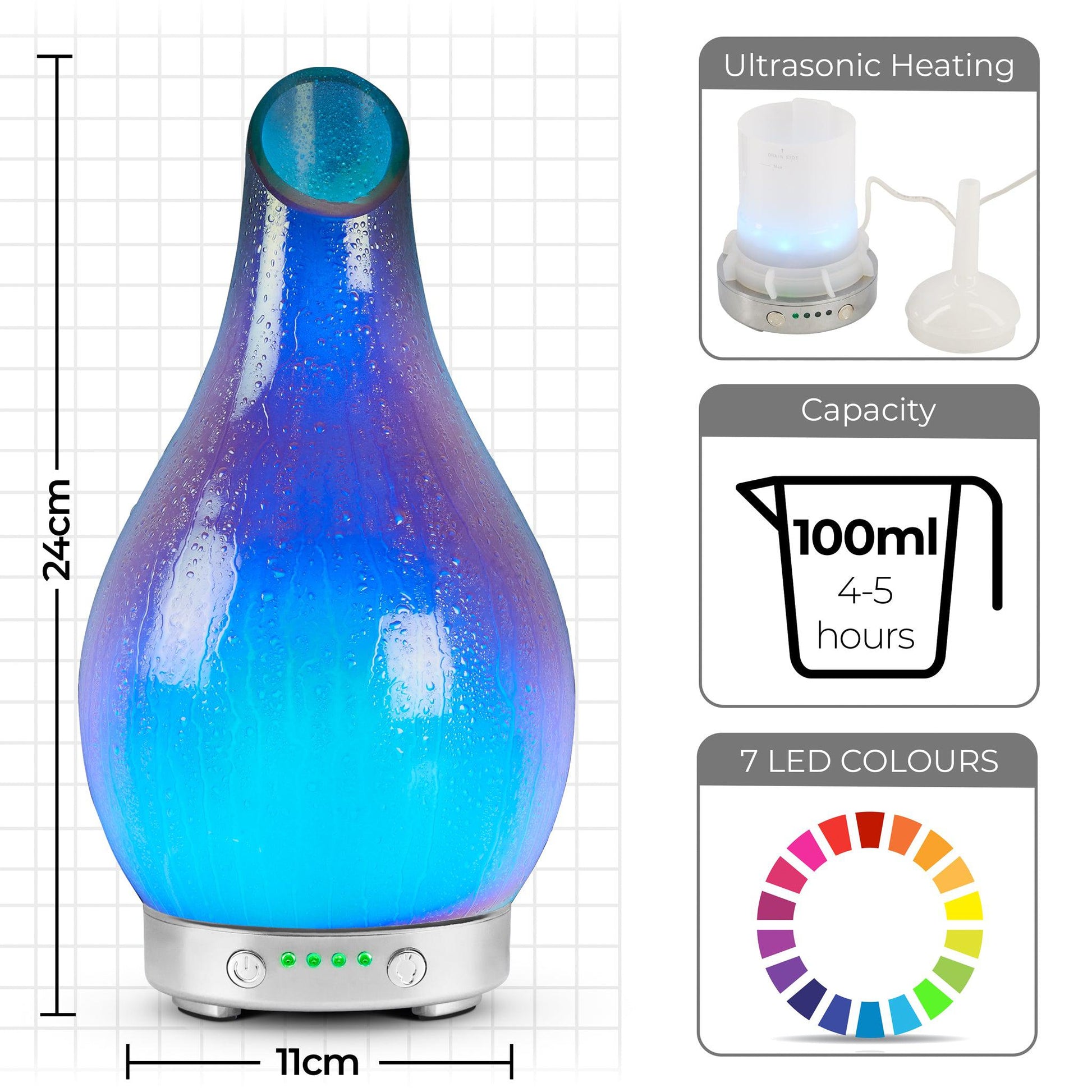 Desire Blue Supernova Colour Changing Aroma Humidifier-5010792466088-Bargainia.com