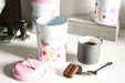 Butterfly Garden Floral Coffee Canister Storage Tin 19cm-5010792467269-Bargainia.com