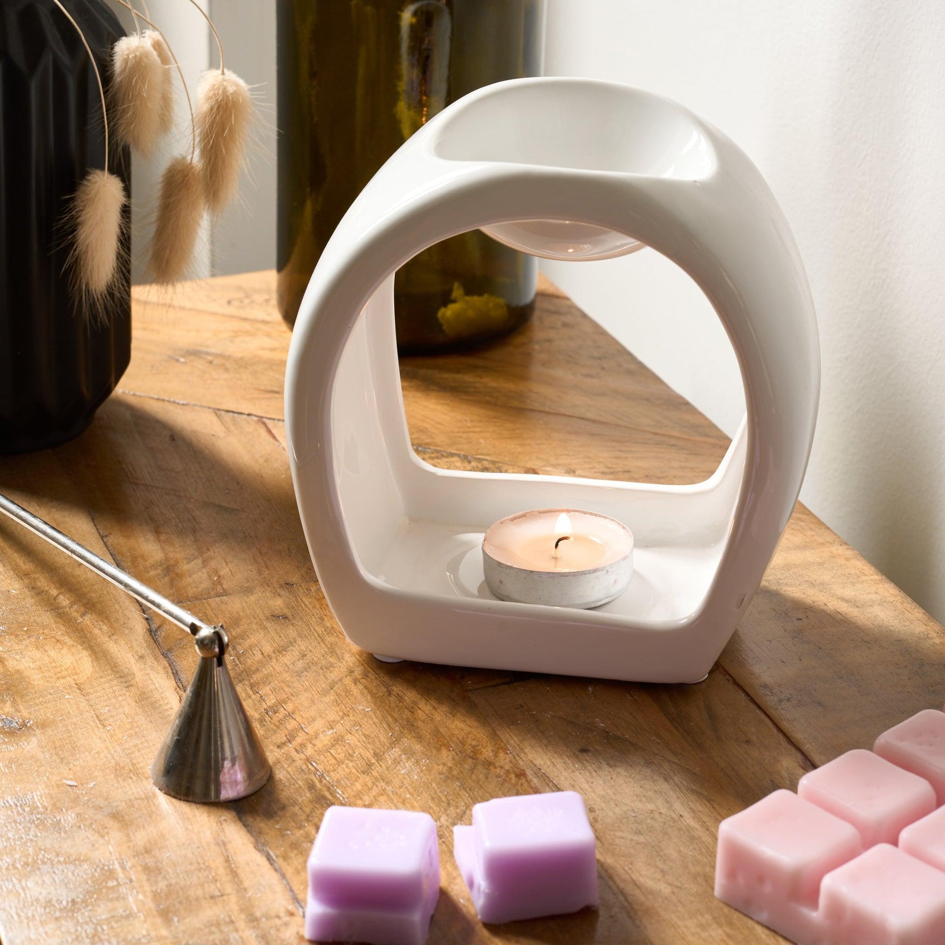 Orb Ceramic Wax & Oil Warmer - Assorted Colours-Bargainia.com