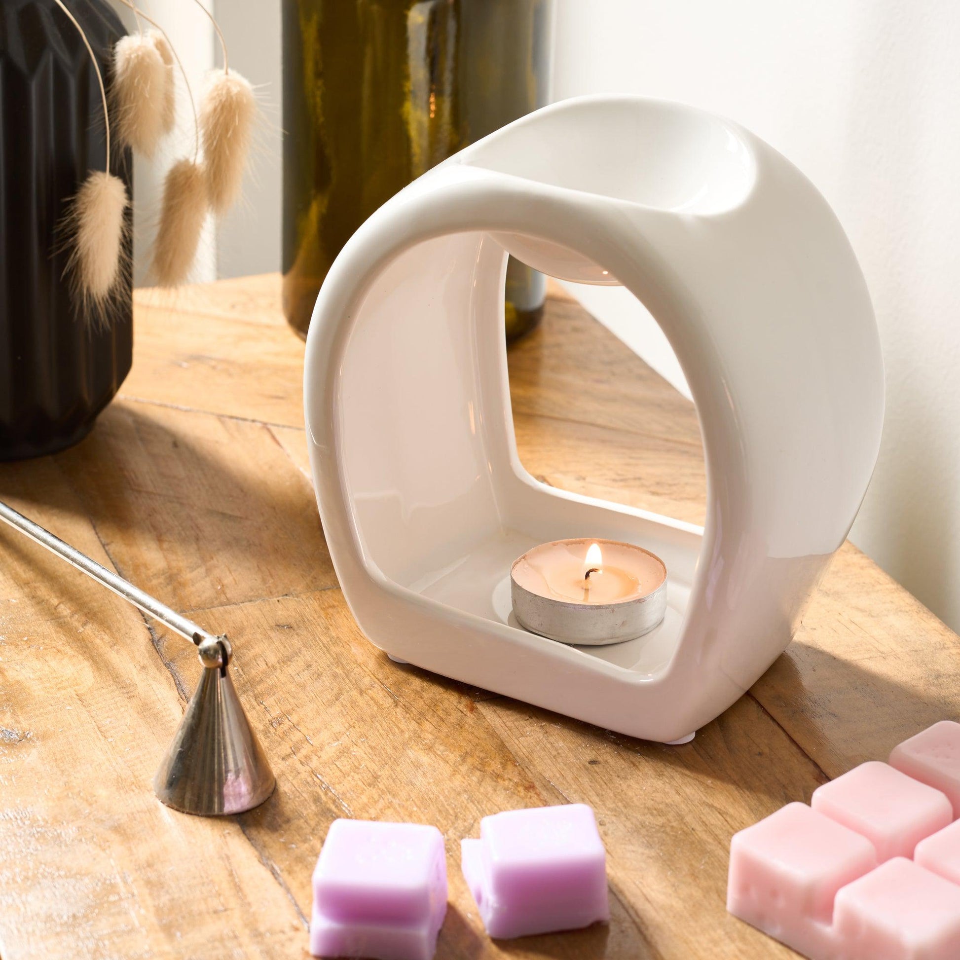 Orb Ceramic Wax & Oil Warmer - Assorted Colours-Bargainia.com