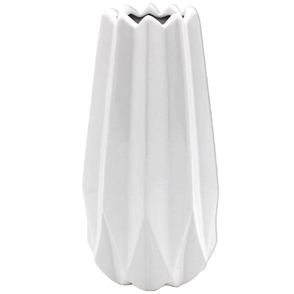 Small Ceramic Geometric Vase - 23cm-5010792478661-Bargainia.com