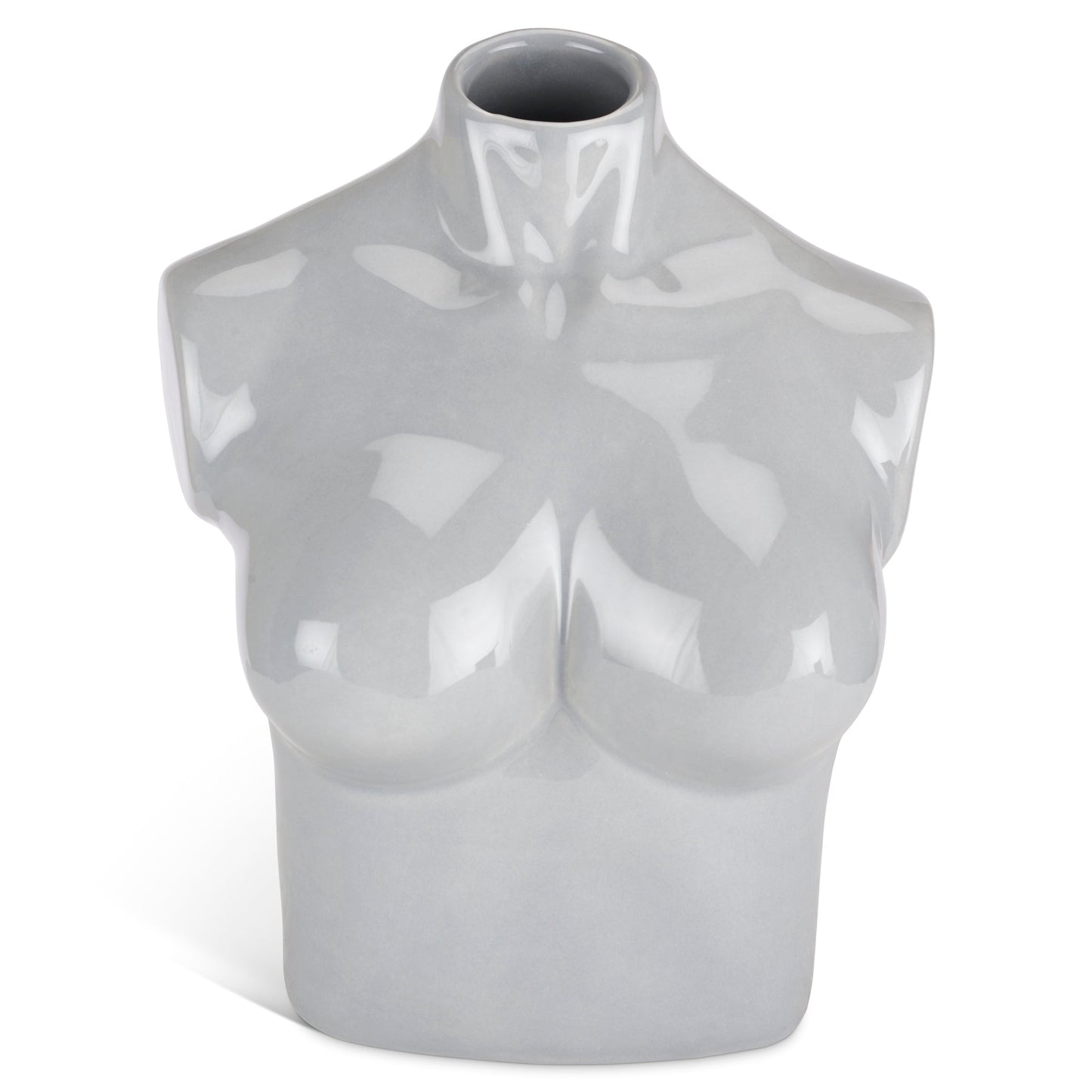 Female Silhouette Torso Vase - 20cm - Assorted Colours-Bargainia.com