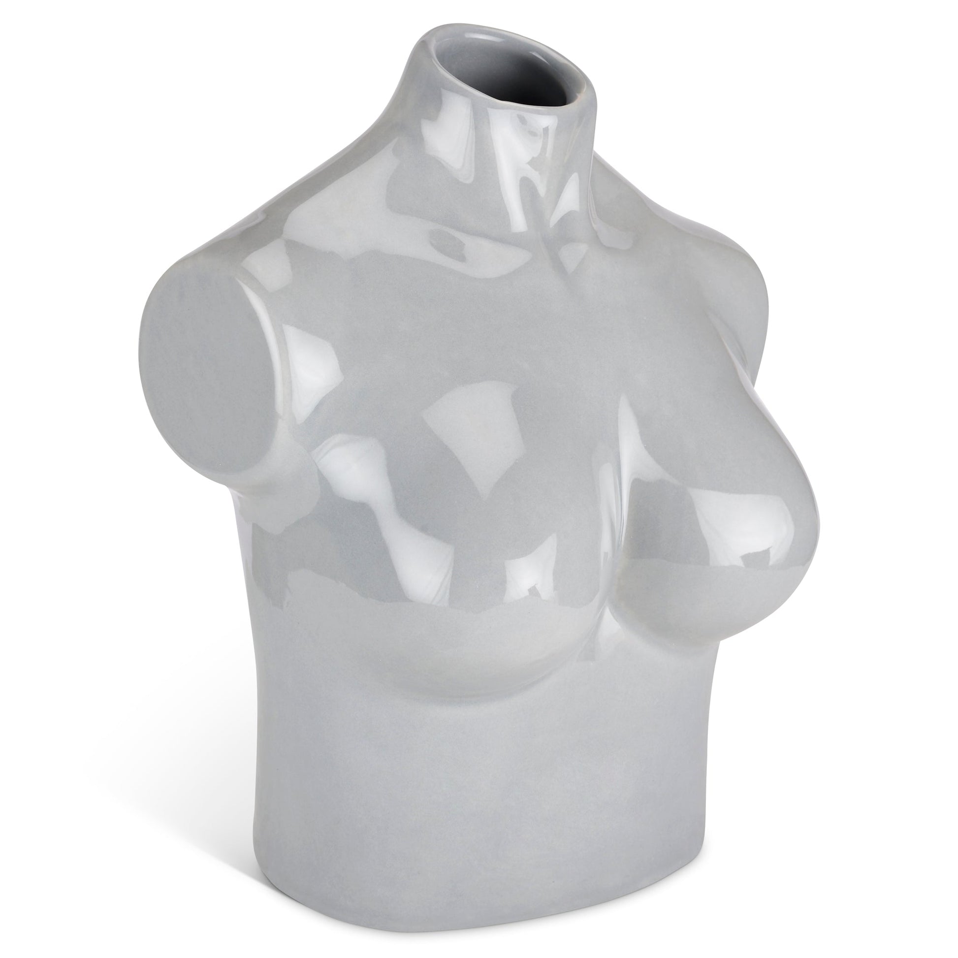 Female Silhouette Torso Vase - 20cm - Assorted Colours-Bargainia.com