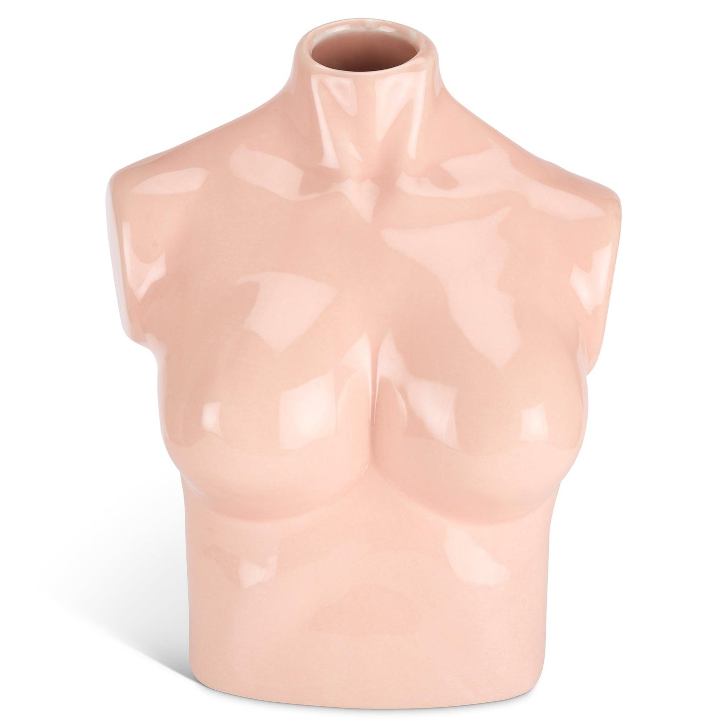 Female Silhouette Torso Vase - 20cm - Assorted Colours-Bargainia.com