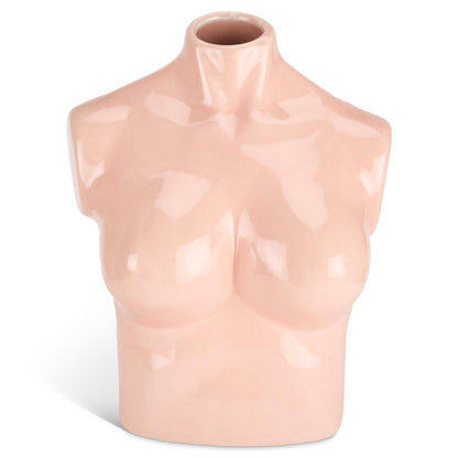 Female Silhouette Torso Vase - 20cm - Assorted Colours-Bargainia.com