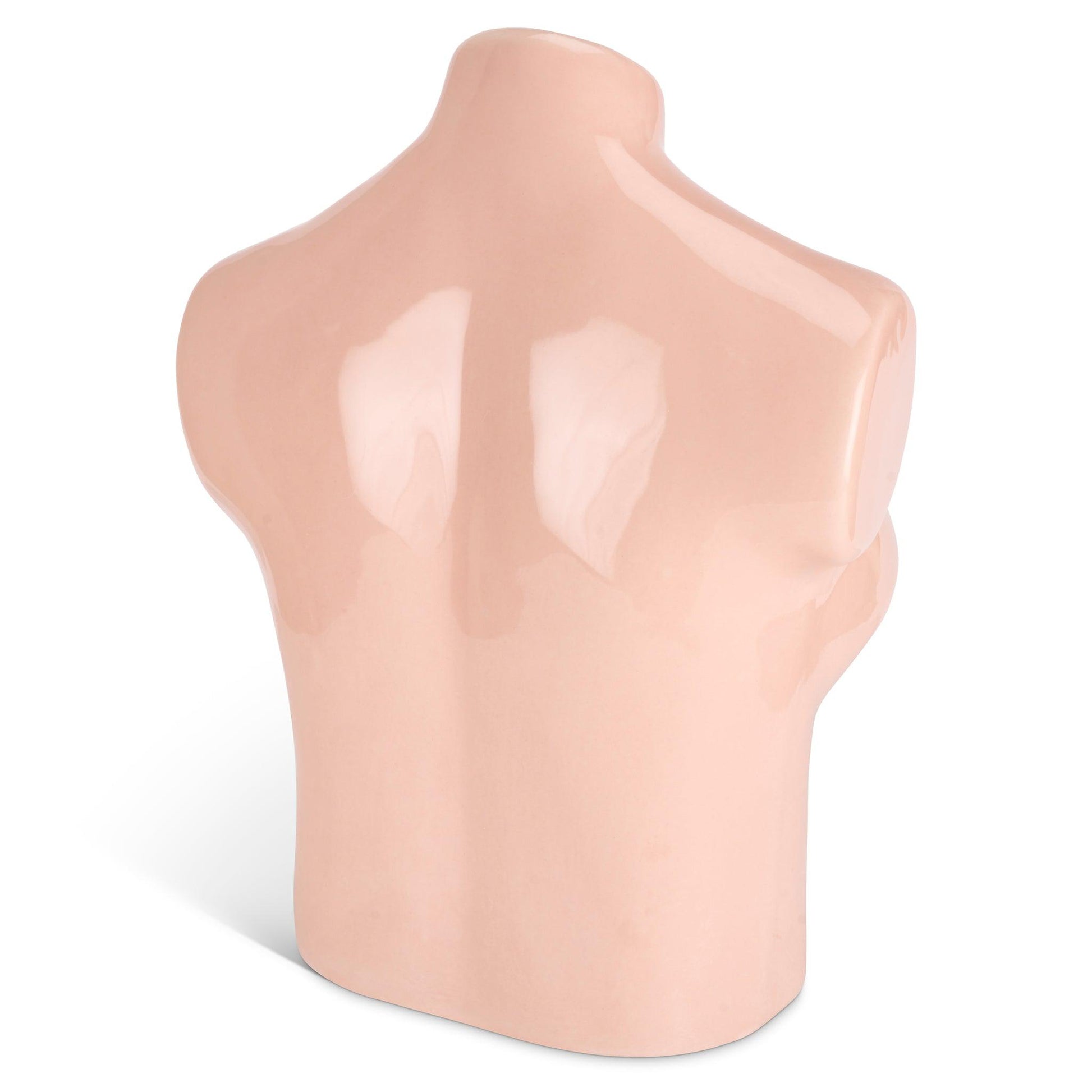 Female Silhouette Torso Vase - 20cm - Assorted Colours-Bargainia.com