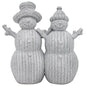 Snowman Couple - Silver Diamante - 8 inches-5010792524801-Bargainia.com