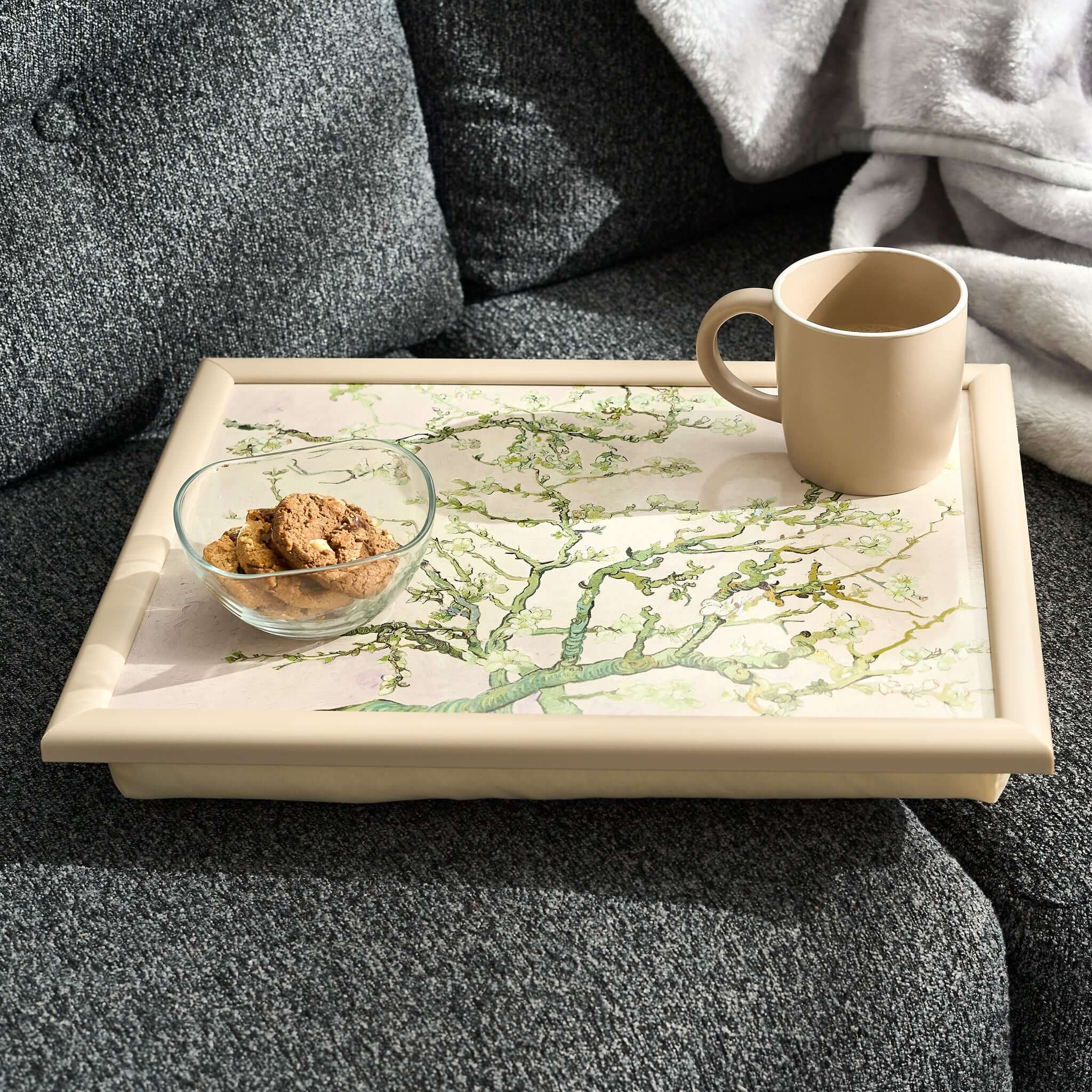 Van Gogh Almond Blossom Lap Tray Bean Bag Serving Tray