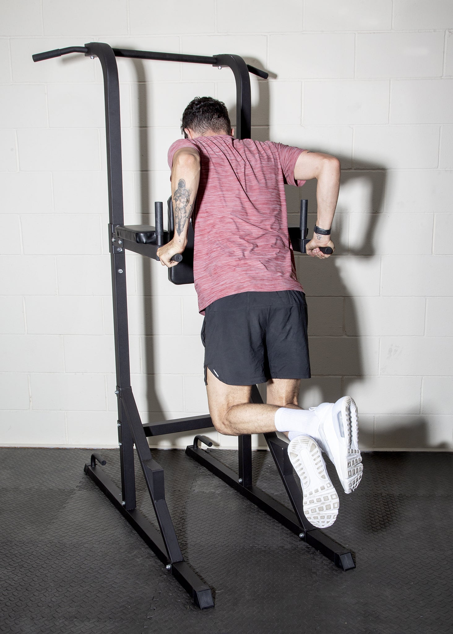 Steel Power Tower Pull-up & Dip Station