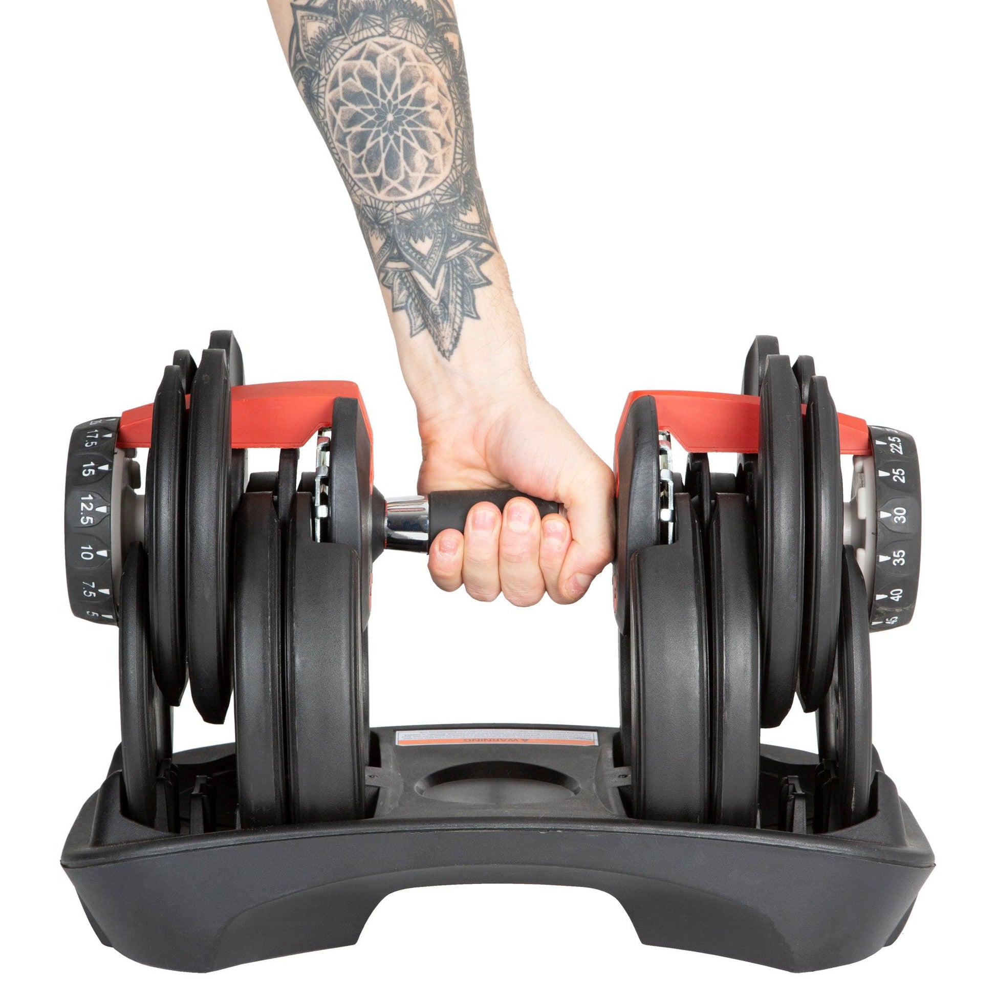 Set of 2 Adjustable Dumbbell - 5 - 52.5LBS-Bargainia.com