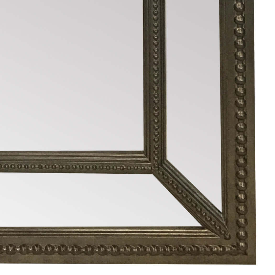 Beaded Antique Gold Framed Statement Leaner Mirror 158cm