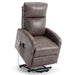 Lift & Tilt Dom Faux Leather Electric Recliner Armchair - Mocha-5056536118752-Bargainia.com