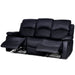 Black Bonded Leather Recliner Sofa Suite-5056150262602-Bargainia.com