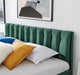 Jade Green Velvet Plush Ottoman Storage Bed Frame - Double or Super King-Bargainia.com