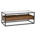 Collectors Industrial Coffee Walnut Coffee Table-5056536100627-Bargainia.com