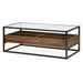 Collectors Industrial Coffee Walnut Coffee Table-5056536100627-Bargainia.com