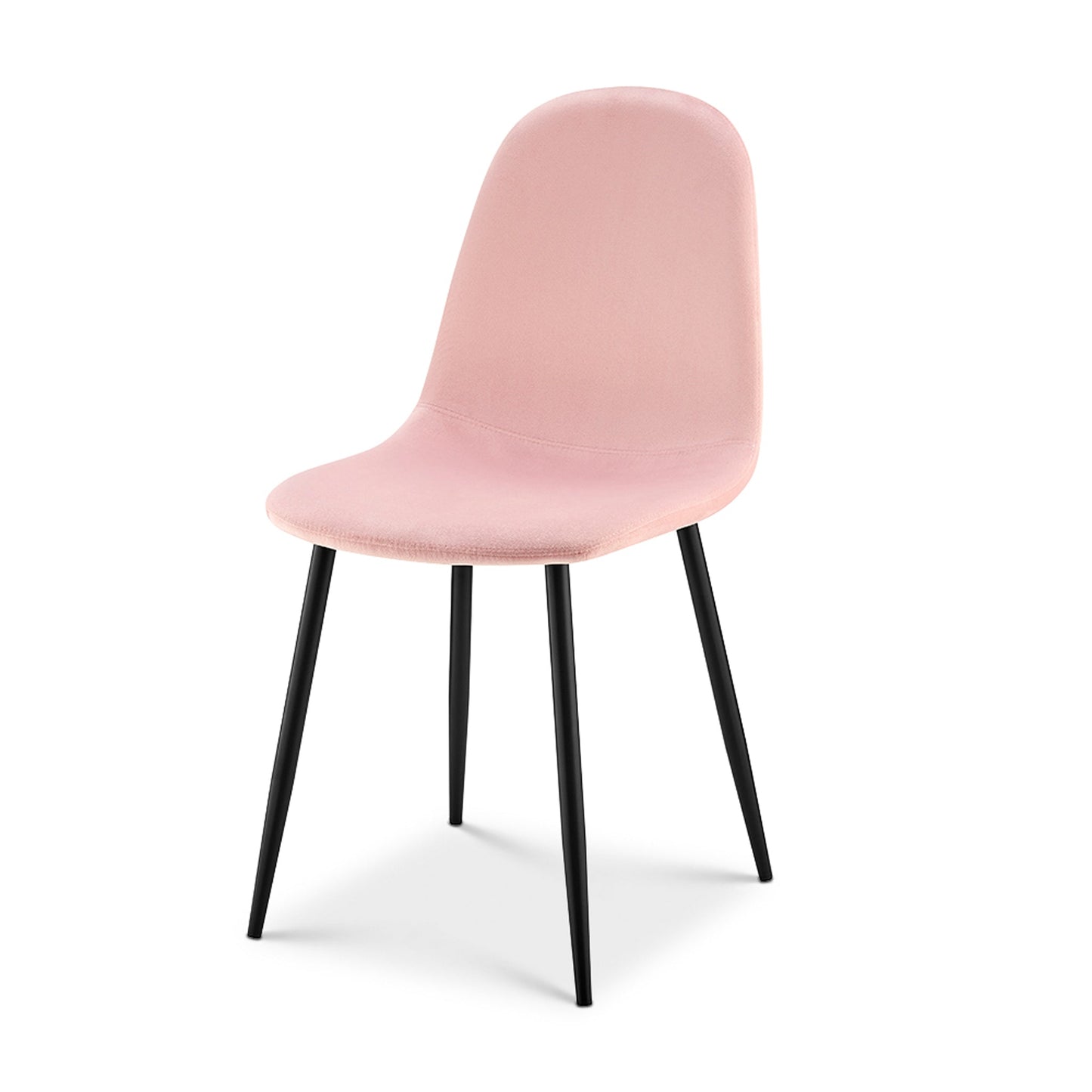 Ron Velvet Dining Chair - Pink