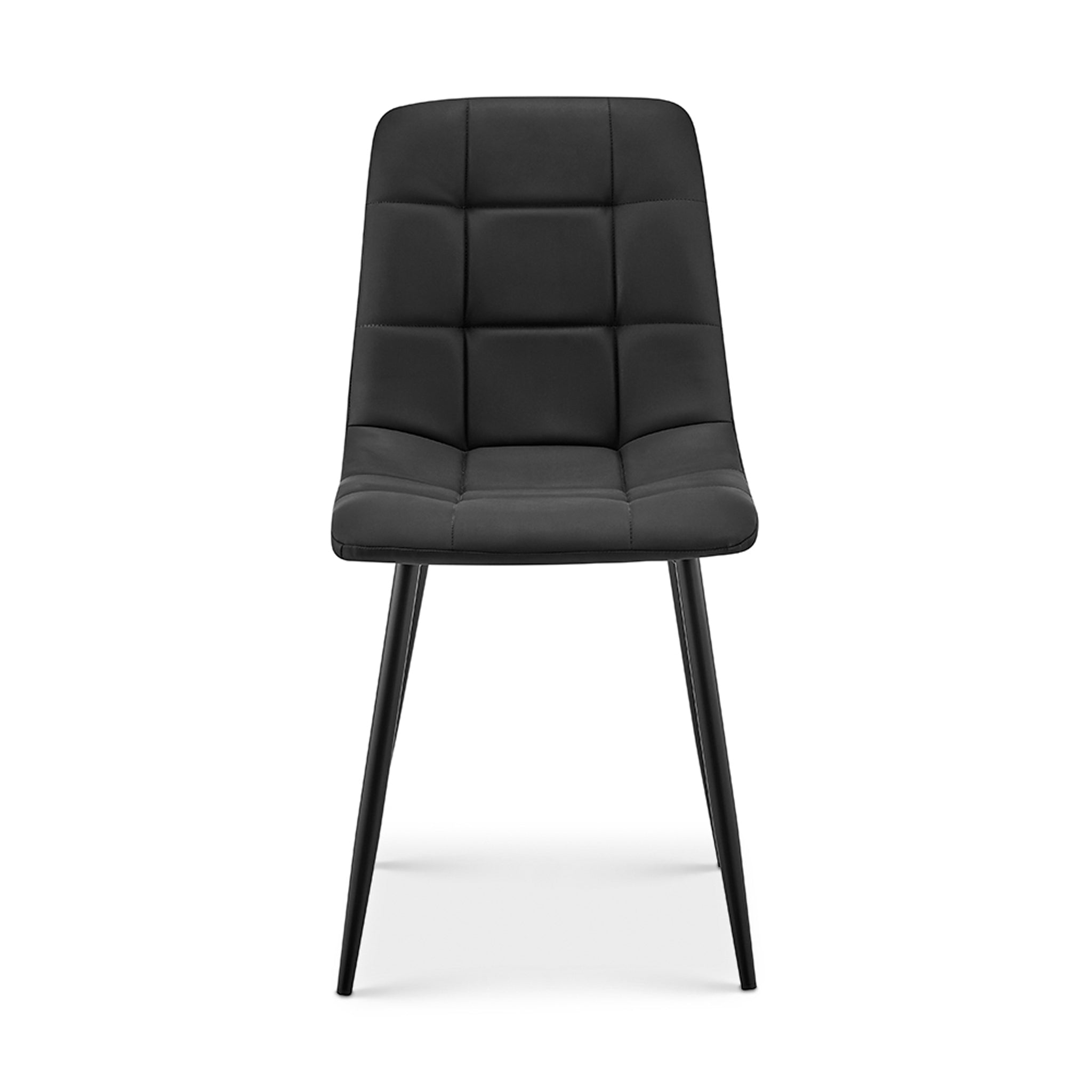 Zurich Faux Leather Embossed Dining Chair - Black