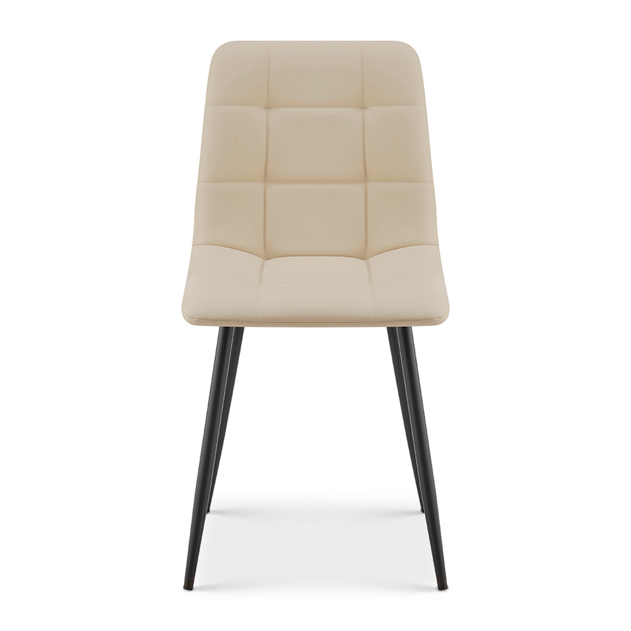 Zurich Velvet Embossed Dining Chair - Ivory White