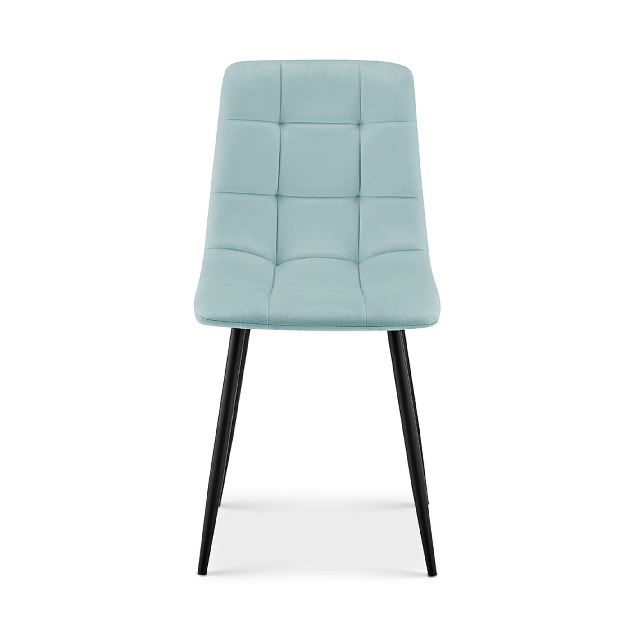 Zurich Velvet Embossed Dining Chair - Blue