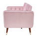 Victoria 3 Seater Velvet Click Clack Sofa Bed - Rose Pink-Bargainia.com