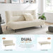 Cirrus Cream Boucle Click Clack 3 Seater Sofa Bed-5056536119384-Bargainia.com