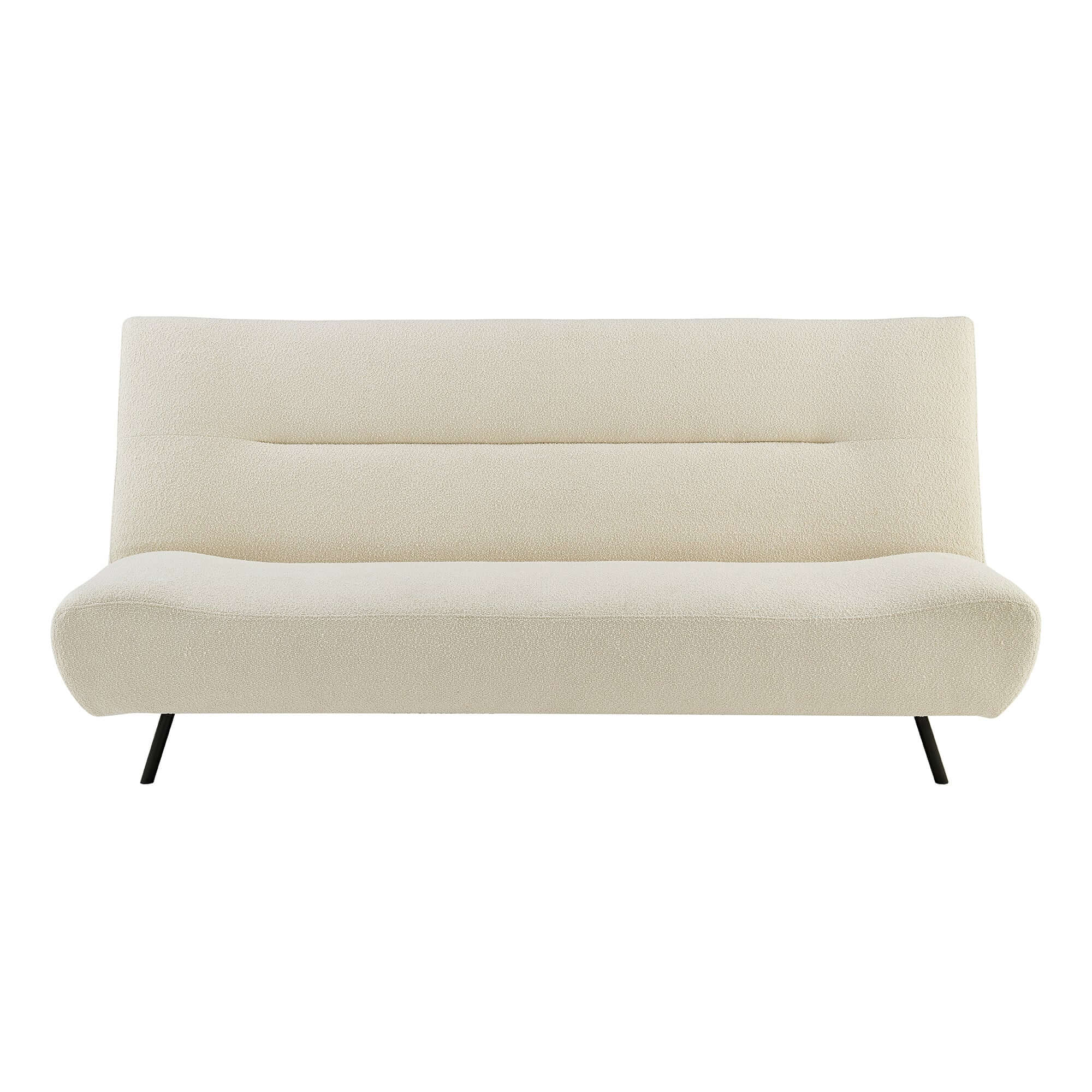 Cirrus Cream Boucle Click Clack 3 Seater Sofa Bed-5056536119384-Bargainia.com