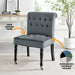 Winston Velvet Dining Chair With Wheels - Dark Grey-5056536103925-Bargainia.com