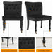 Winston Velvet Dining Chair With Wheels - Black-5056536103932-Bargainia.com