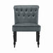 Winston Velvet Dining Chair With Wheels - Dark Grey-5056536103925-Bargainia.com