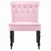 Winston Velvet Dining Chair With Wheels - Powder Pink-5056536103949-Bargainia.com