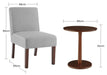 Paola Bistro Chairs & Side Table Set - Grey-5056536102560-Bargainia.com